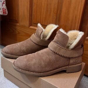UGG Women’s Tan Suede Ankle Boots